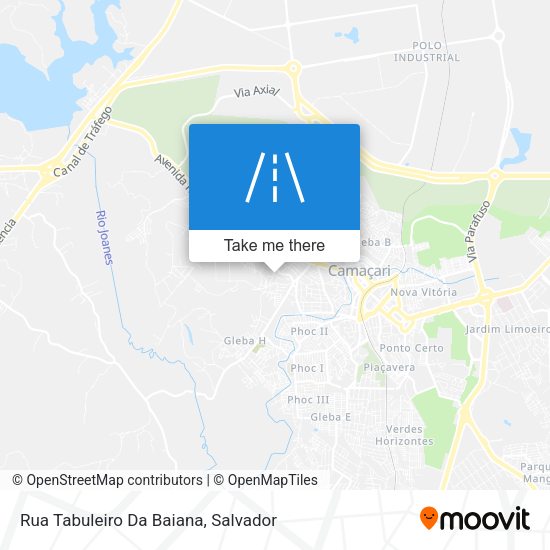 Rua Tabuleiro Da Baiana map