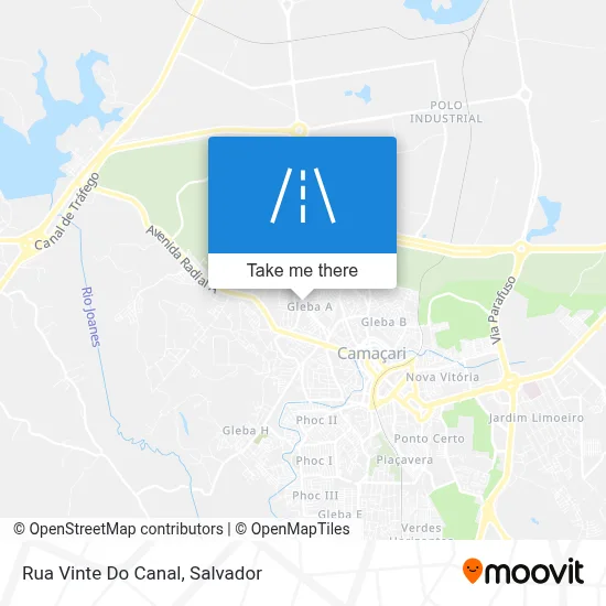 Rua Vinte Do Canal map