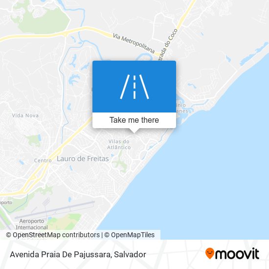 Mapa Avenida Praia De Pajussara