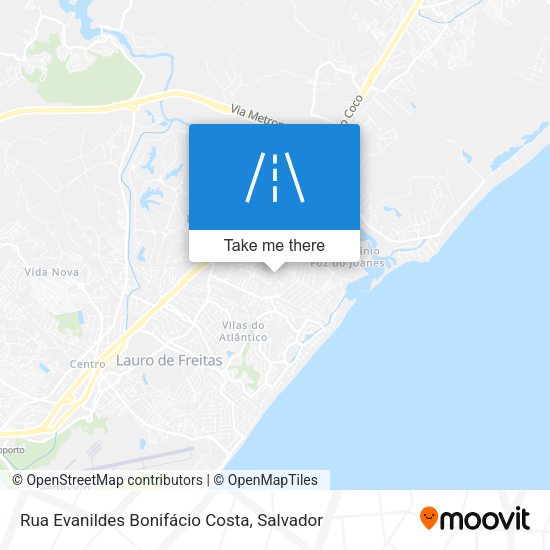 Rua Evanildes Bonifácio Costa map