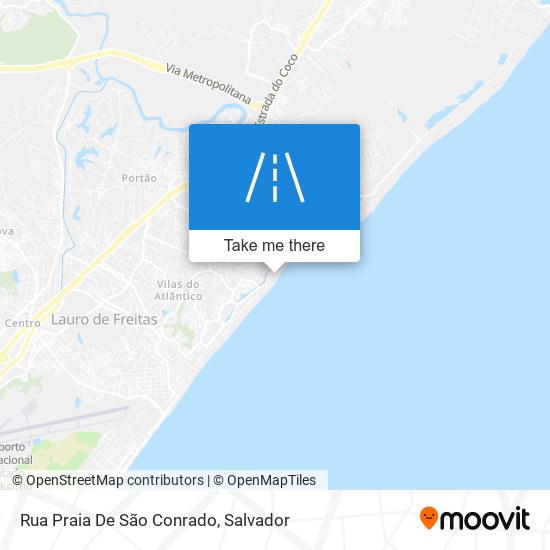 Mapa Rua Praia De São Conrado