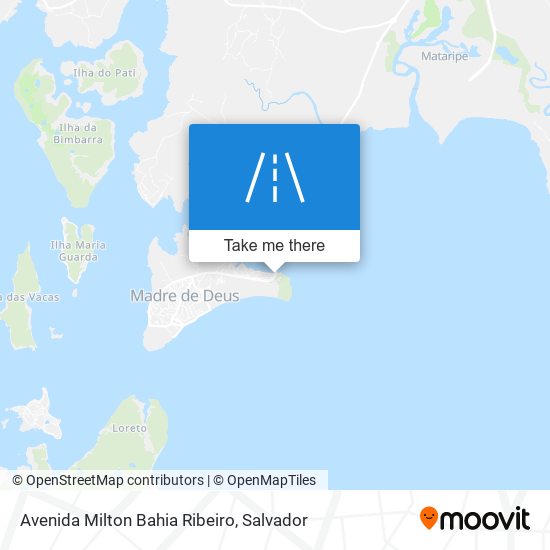 Mapa Avenida Milton Bahia Ribeiro