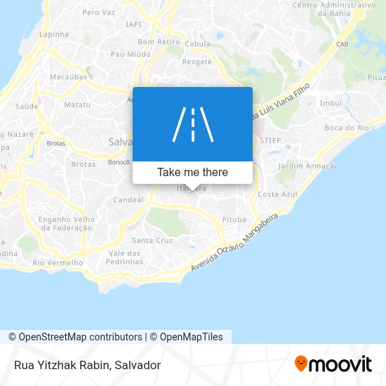 Rua Yitzhak Rabin map