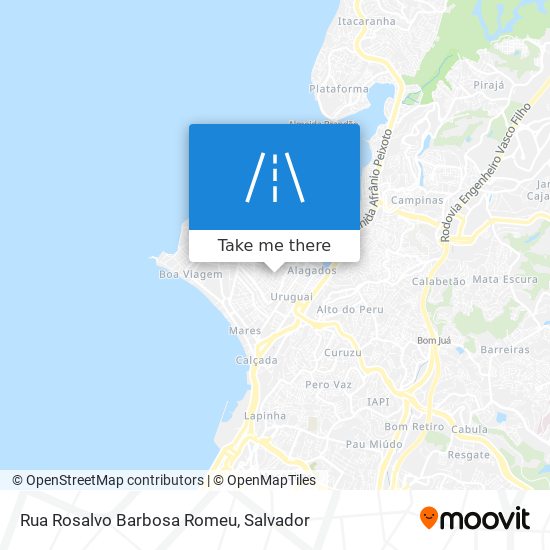 Mapa Rua Rosalvo Barbosa Romeu