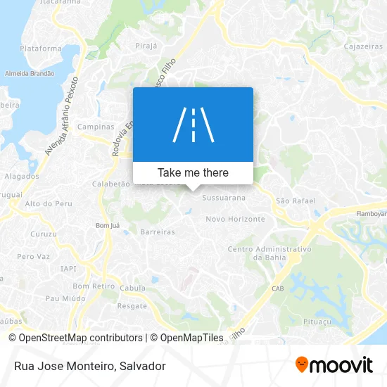 Rua Jose Monteiro map