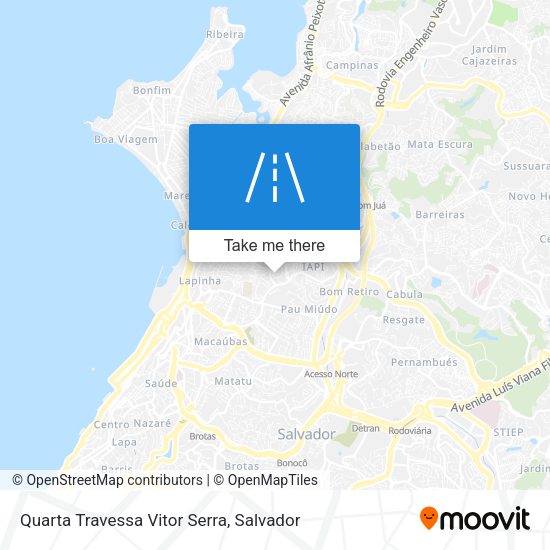 Quarta Travessa Vitor Serra map