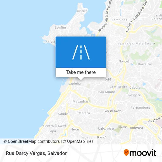 Rua Darcy Vargas map