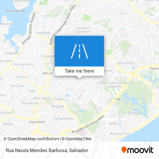 Mapa Rua Neuza Mendes Barbosa