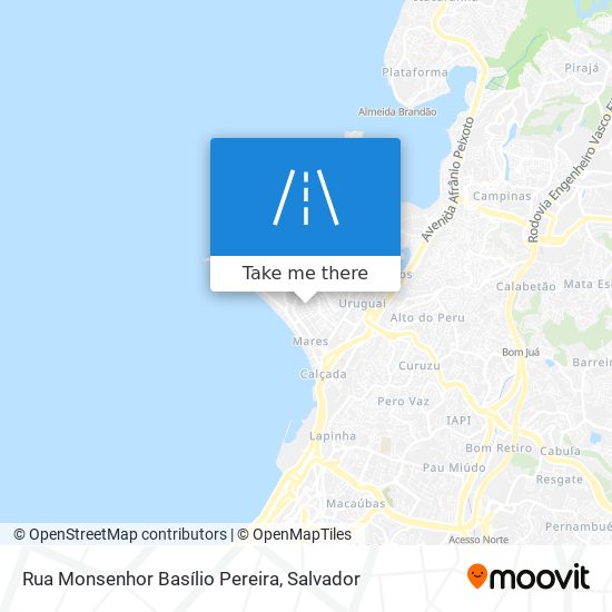 Mapa Rua Monsenhor Basílio Pereira