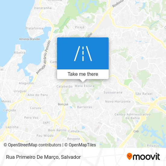 Rua Primeiro De Março map