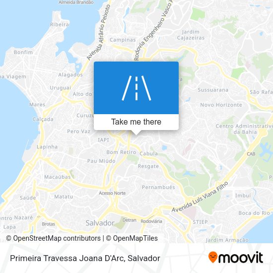 Primeira Travessa Joana D'Arc map