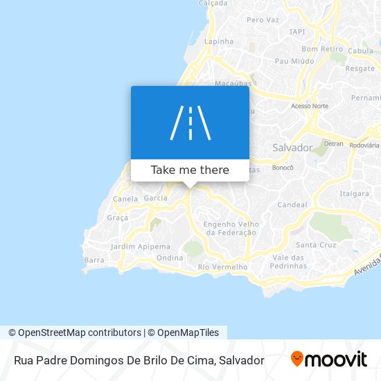 Rua Padre Domingos De Brilo De Cima map