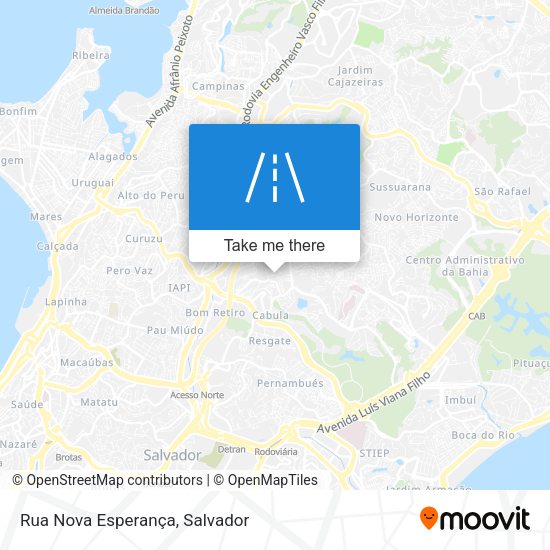 Rua Nova Esperança map