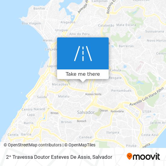 Mapa 2ᵃ Travessa Doutor Esteves De Assis