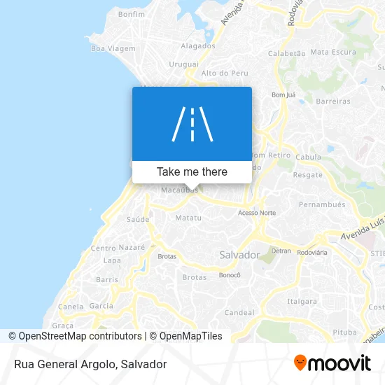 Rua General Argolo map