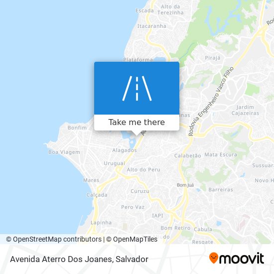 Avenida Aterro Dos Joanes map