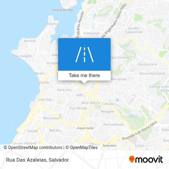 Rua Das Azaleias map