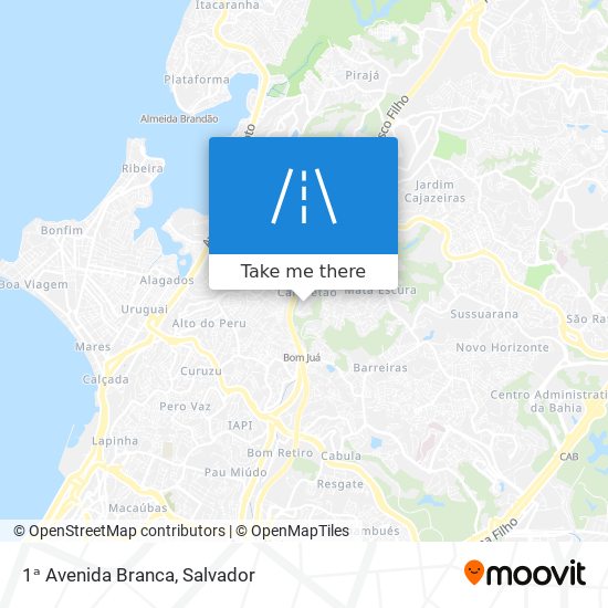 1ᵃ Avenida Branca map