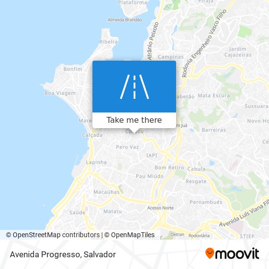 Mapa Avenida Progresso