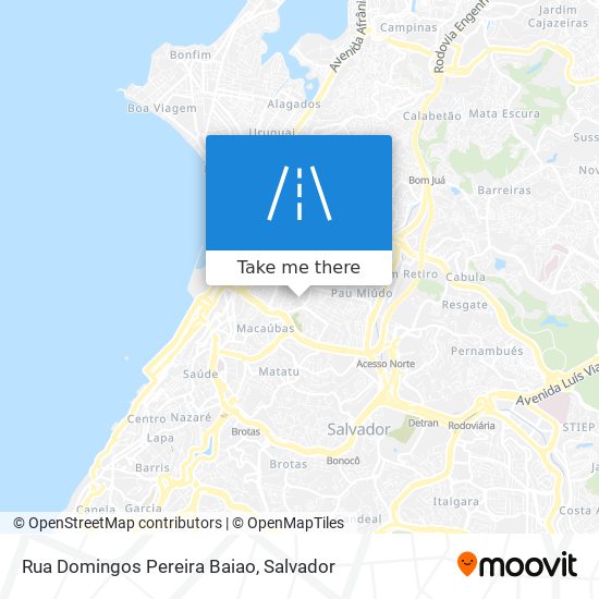 Rua Domingos Pereira Baiao map