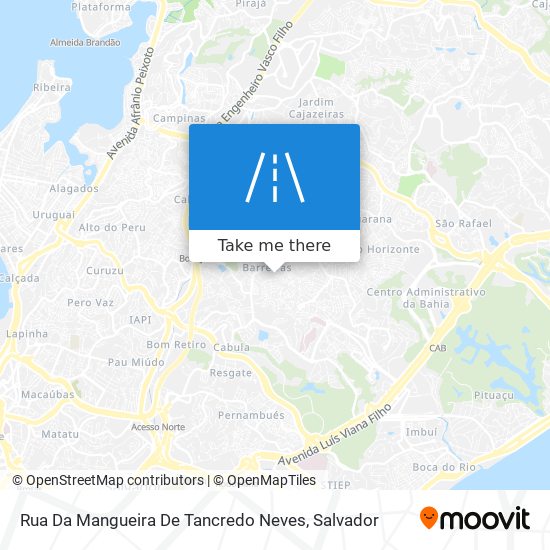 Mapa Rua Da Mangueira De Tancredo Neves