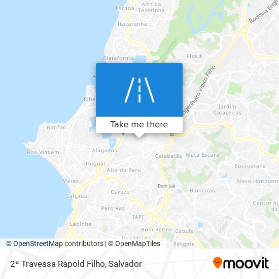 Mapa 2ª Travessa Rapold Filho