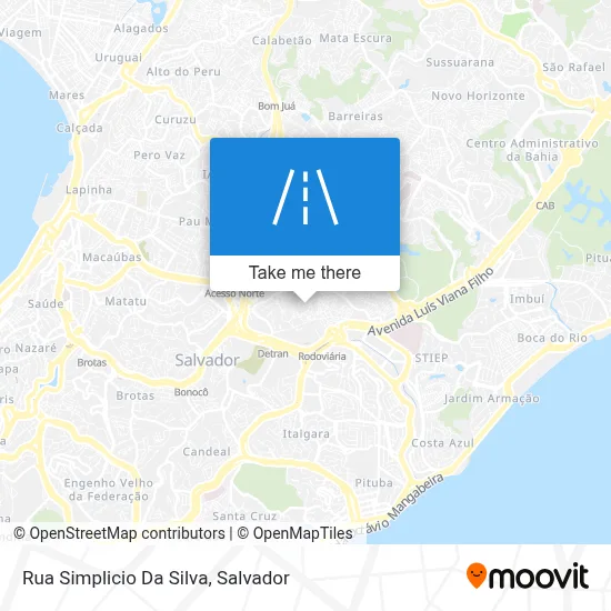 Rua Simplicio Da Silva map