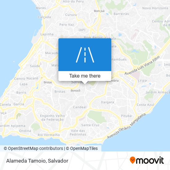 Mapa Alameda Tamoio