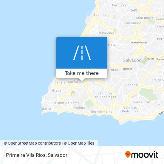 Primeira Vila Rios map