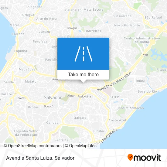 Avendia Santa Luiza map