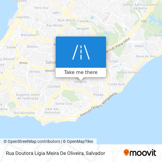 Mapa Rua Doutora Lígia Meira De Oliveira