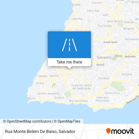 Rua Monte Belém De Baixo map
