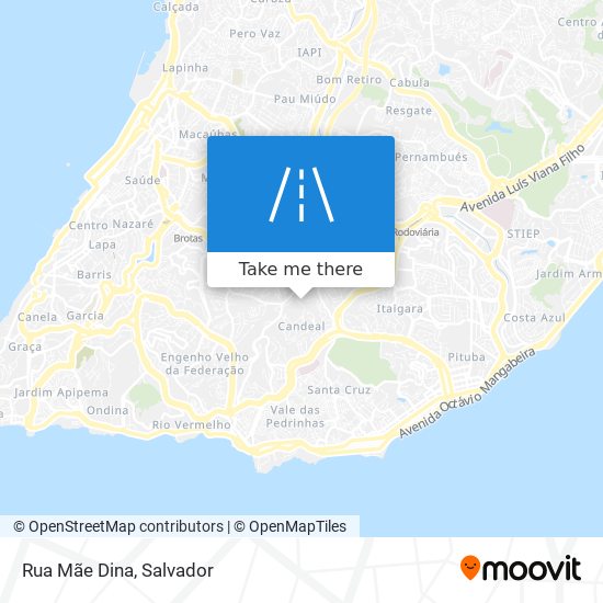 Rua Mãe Dina map