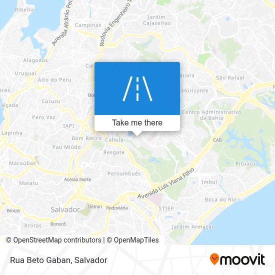 Rua Beto Gaban map