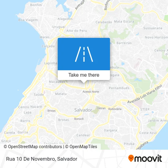 Rua 10 De Novembro map