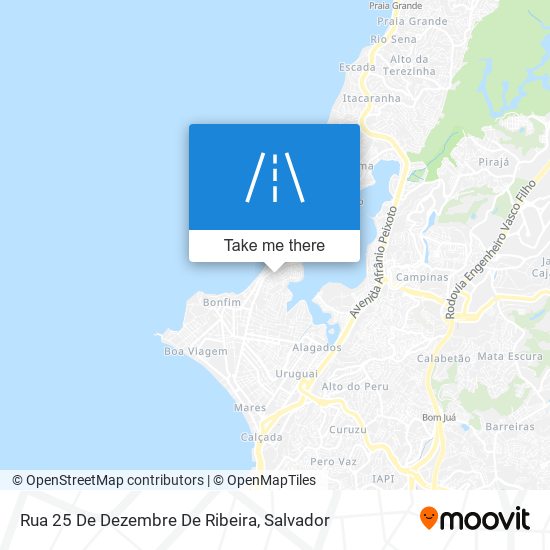 Mapa Rua 25 De Dezembre De Ribeira