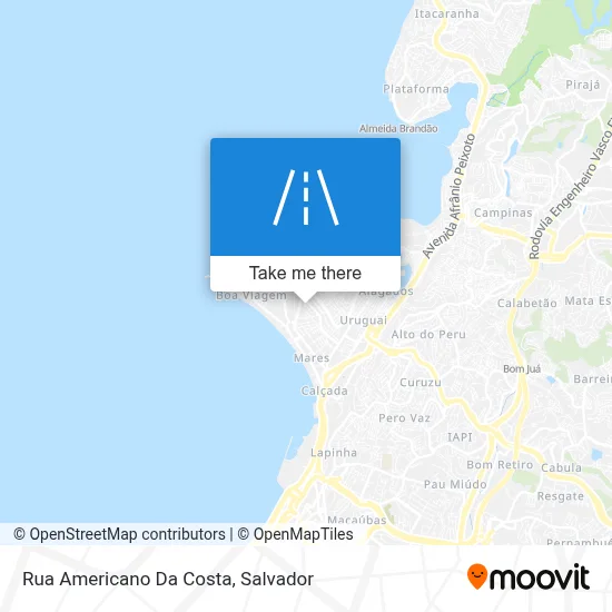 Rua Americano Da Costa map