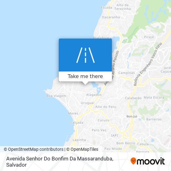 Mapa Avenida Senhor Do Bonfim Da Massaranduba