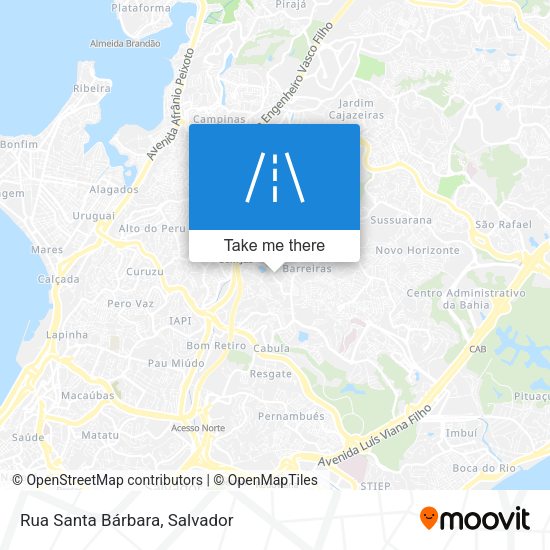 Rua Santa Bárbara map