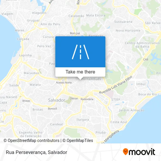 Rua Perseverança map