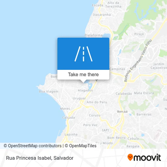 Rua Princesa Isabel map