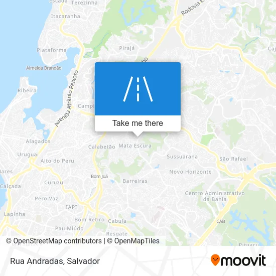 Rua Andradas map