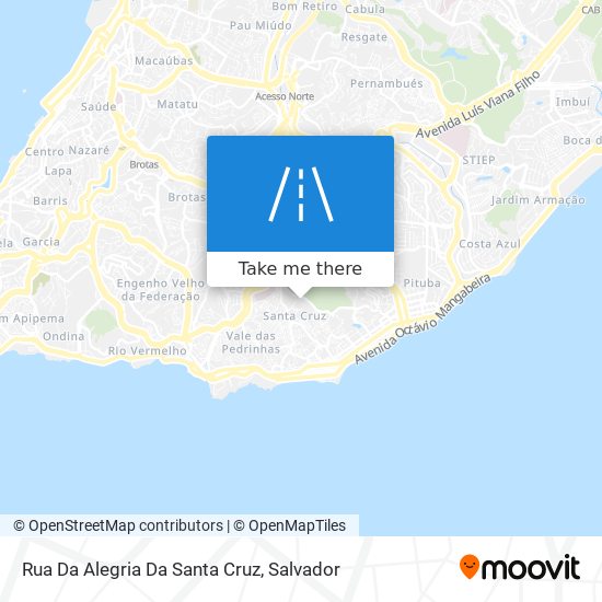 Mapa Rua Da Alegria Da Santa Cruz