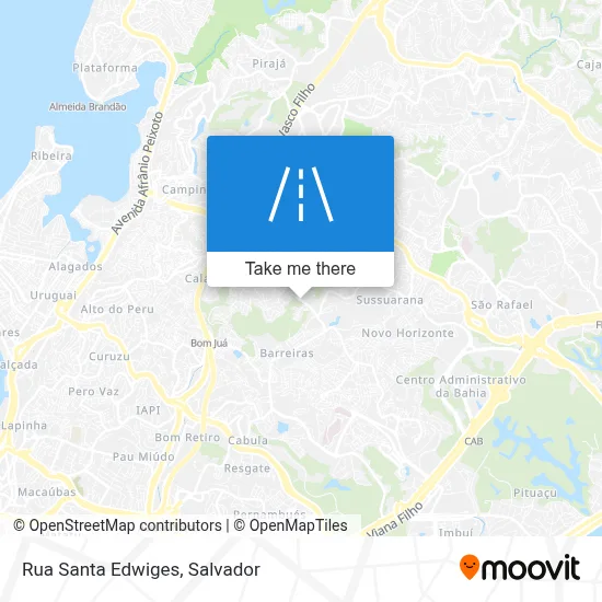 Rua Santa Edwiges map