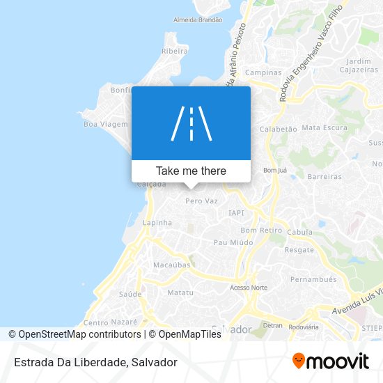 Estrada Da Liberdade map