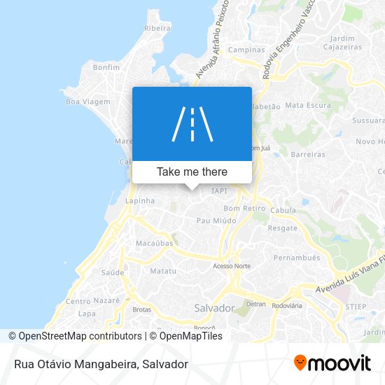 Rua Otávio Mangabeira map