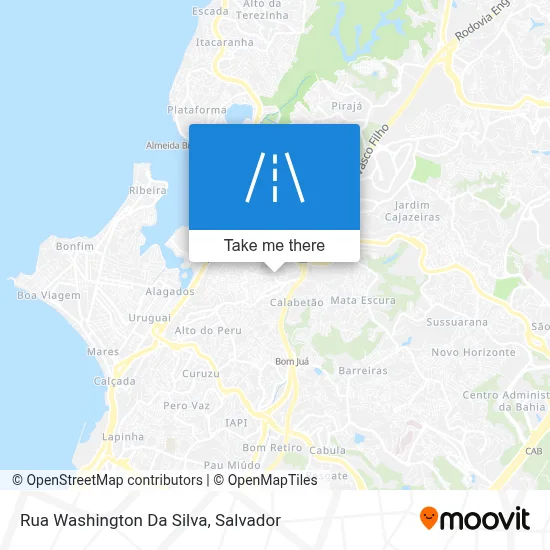 Rua Washington Da Silva map