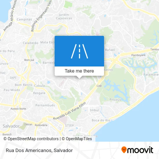 Rua Dos Americanos map