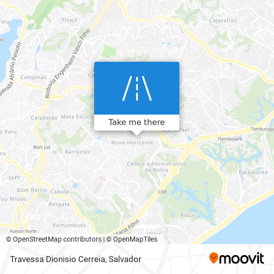 Mapa Travessa Dionisio Cerreia