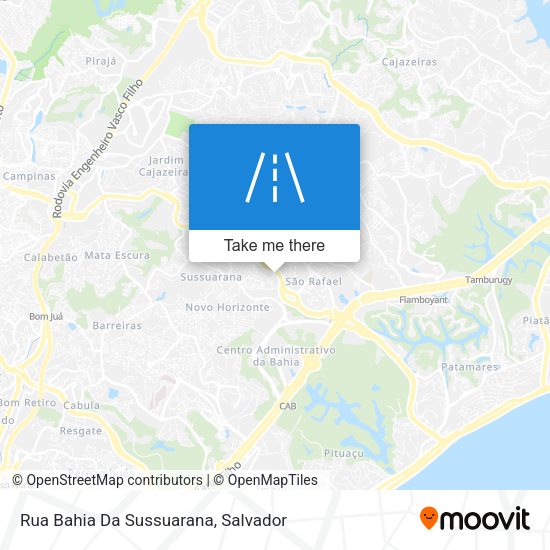 Rua Bahia Da Sussuarana map